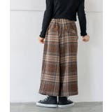 【110‐150/ウエストゴム】サイドボタンワイドパンツ | THE SHOP TK | 詳細画像1