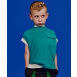 グリーン(022) | ピグメントフハクドッキングTシャツ | THE SHOP TK
