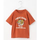 オレンジ(067) | 【110-150】アニマル刺繍グラフィックTシャツ | THE SHOP TK