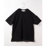 ブラック(019) | 【150-160】ストライプドッキングTシャツ | THE SHOP TK