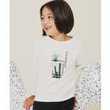 オフホワイト(203) | 【110－160/親子リンク】オーガビッツコットンプリントTシャツ/洗濯機OK | THE SHOP TK