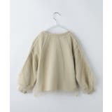 【110－160/裏起毛】チュールギャザーかぶせプルオーバー | THE SHOP TK | 詳細画像7 