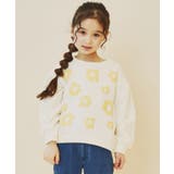 【100-130/裏起毛】フラワー&ラメロゴプルオーバー | THE SHOP TK | 詳細画像4