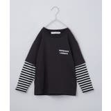 【110-160】レイヤード風デニムアップリケロンTee | THE SHOP TK | 詳細画像10