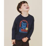 ネイビー(494) | 【110-160】プリント長袖Tシャツ | THE SHOP TK