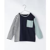【100-150】ブロッキング長袖Tシャツ/洗濯機OK | THE SHOP TK | 詳細画像11 