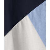 【100-150】斜めブロッキング長袖Tシャツ/洗濯機OK | THE SHOP TK | 詳細画像16 