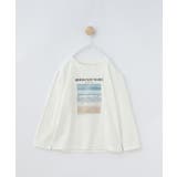 オフホワイト(003) | 【120-150】フォトプリント長袖Tシャツ/洗濯機OK | THE SHOP TK
