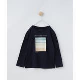 ネイビー(094) | 【120-150】フォトプリント長袖Tシャツ/洗濯機OK | THE SHOP TK