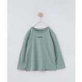 ミントグリーン(121) | 【120-150】フォトプリント長袖Tシャツ/洗濯機OK | THE SHOP TK