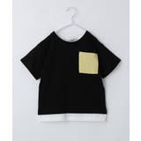 ブラック(519) | 【110-160】レイヤー風ポケットTシャツ/洗濯機OK | THE SHOP TK