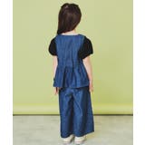 【120-150】ペプラムライトデニムジレ/洗濯機OK・ママとおそろい | THE SHOP TK | 詳細画像3