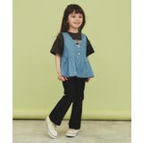 【120-150】ペプラムライトデニムジレ/洗濯機OK・ママとおそろい | THE SHOP TK | 詳細画像7