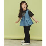 【120-150】ペプラムライトデニムジレ/洗濯機OK・ママとおそろい | THE SHOP TK | 詳細画像8