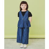 【120-150】デニム＆花柄スカーチョ/ママとおそろい・洗濯機OK | THE SHOP TK | 詳細画像3 