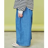 【120-150】デニム＆花柄スカーチョ/ママとおそろい・洗濯機OK | THE SHOP TK | 詳細画像9 