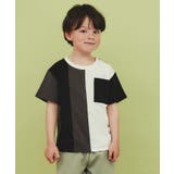 【110-160/洗濯機OK】縦切替えポケットTシャツ | THE SHOP TK | 詳細画像1 
