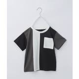 ブラック(519) | 【110-160/洗濯機OK】縦切替えポケットTシャツ | THE SHOP TK