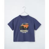 ブルー(092) | 【110－160】カープリントTシャツ/洗濯機OK | THE SHOP TK