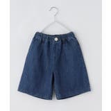 ネイビー(094) | 【110－160】デニム＆カモフラ柄ハーフパンツ/洗濯機OK | THE SHOP TK