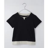 ブラック(019) | 【110-160】キーネックTシャツ | THE SHOP TK