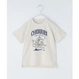 ライトベージュ(451) | 天竺アソート アメカジプリント 半袖Tシャツ ロゴ・キャット・ハンバーガー | THE SHOP TK
