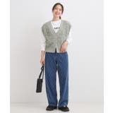 【前後2WAY】着るだけで着映える ループヤーンベスト | Cutie Blonde | 詳細画像5