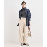 【S-LL】スエード調カーブパンツ | Cutie Blonde | 詳細画像3