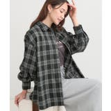 ブラック(219) | 【着丈選べる】オーバーサイズのチェックシャツ | Cutie Blonde