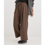 【2WAY/S-LL】シルエット変化を楽しめる ドロスト ワイドカーブパンツ | Cutie Blonde | 詳細画像9