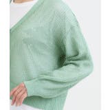 【2点セット】ラメメッシュニットカーディガン+ロンTセット | Cutie Blonde | 詳細画像21