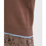 【S-LL】配色がポイントの2枚襟ポロニット | Cutie Blonde | 詳細画像18