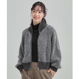 大人カジュアルスタイルに フェザーストライプモールブルゾン | Cutie Blonde | 詳細画像9 