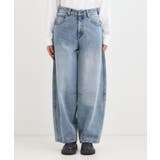 【S-LL】立体カーブデニムパンツ | Cutie Blonde | 詳細画像13