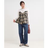 シャツレイヤード風で1枚でサマ見え ロンT | Cutie Blonde | 詳細画像7