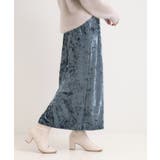 【S-LL】光沢感が華やかに ベロア調ナロースカート | Cutie Blonde | 詳細画像10