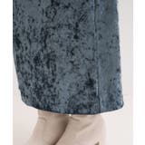 【S-LL】光沢感が華やかに ベロア調ナロースカート | Cutie Blonde | 詳細画像19