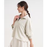 【なめらかタッチ/洗濯機可】スキッパーポロスウェット | Cutie Blonde | 詳細画像2