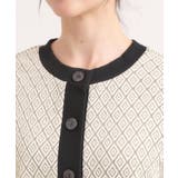 【前後2WAY】柄と配色で差がつく ふくれジャカードカーディガン | Cutie Blonde | 詳細画像25