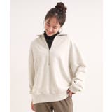 8色の選べる楽しさ ハーフジップ オーバーサイズスウェット | Cutie Blonde | 詳細画像1