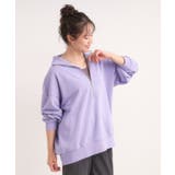 8色の選べる楽しさ ハーフジップ オーバーサイズスウェット | Cutie Blonde | 詳細画像26