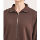 8色の選べる楽しさ ハーフジップ オーバーサイズスウェット | Cutie Blonde | 詳細画像36