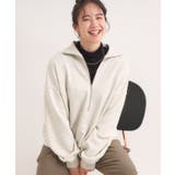 アイボリー(004) | 8色の選べる楽しさ ハーフジップ オーバーサイズスウェット | Cutie Blonde