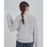 ふんわり柔らか ロゴフェザーニット | Cutie Blonde | 詳細画像6 