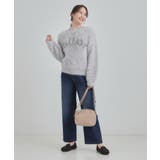 ふんわり柔らか ロゴフェザーニット | Cutie Blonde | 詳細画像7 