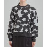 【S-LL】レトロ感漂う デイジー柄 総柄ニット | Cutie Blonde | 詳細画像17