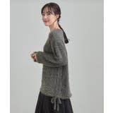 キラふわ ラメフェザー ドロストニット | Cutie Blonde | 詳細画像2