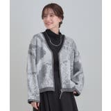 【洗濯機可】選べる3柄 VネックZIPカーディガン | Cutie Blonde | 詳細画像1 