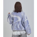 【洗濯機可】選べる3柄 VネックZIPカーディガン | Cutie Blonde | 詳細画像6 