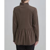 【洗濯機可/S-LL】品よく重ねる ペプラムリブトップス | Cutie Blonde | 詳細画像15 